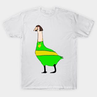 Chara from Undertale as a goose T-Shirt